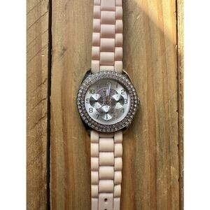 Guess Ladies Multifunction Pink Watch G10197L  Water Resistant To 350 FT WORKS